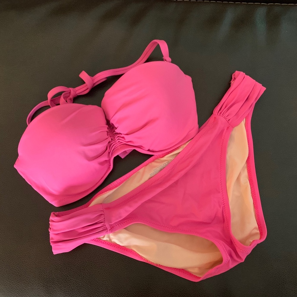 Victoria’s Secret Hot Pink Knockout Bikini Set